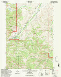 Download a high-resolution, GPS-compatible USGS topo map for Noon Point, WY (1997 edition)