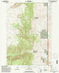 Download a high-resolution, GPS-compatible USGS topo map for North Bennett Creek, WY (1997 edition)