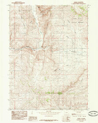 Download a high-resolution, GPS-compatible USGS topo map for Nugget, WY (1985 edition)