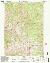 Download a high-resolution, GPS-compatible USGS topo map for Observation Peak, WY (1998 edition)