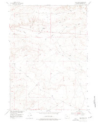 Download a high-resolution, GPS-compatible USGS topo map for Ocla Draw, WY (1976 edition)