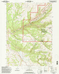 Download a high-resolution, GPS-compatible USGS topo map for Old Maid Gulch, WY (1997 edition)
