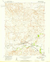 Download a high-resolution, GPS-compatible USGS topo map for Orin, WY (1950 edition)