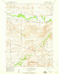 Download a high-resolution, GPS-compatible USGS topo map for Orpha, WY (1959 edition)