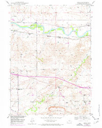 Download a high-resolution, GPS-compatible USGS topo map for Orpha, WY (1977 edition)