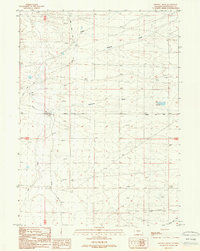 preview thumbnail of historical topo map of Sweetwater County, WY in 1988