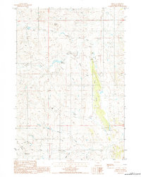 preview thumbnail of historical topo map of Crook County, WY in 1984