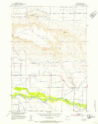Download a high-resolution, GPS-compatible USGS topo map for Otto, WY (1953 edition)