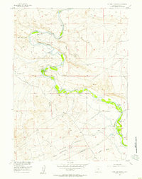 Download a high-resolution, GPS-compatible USGS topo map for Overland Crossing, WY (1957 edition)