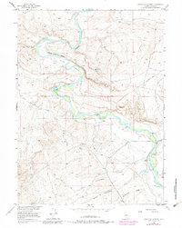 Download a high-resolution, GPS-compatible USGS topo map for Overland Crossing, WY (1983 edition)