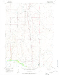 Download a high-resolution, GPS-compatible USGS topo map for Overland, WY (1957 edition)