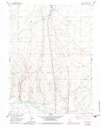 Download a high-resolution, GPS-compatible USGS topo map for Overland, WY (1983 edition)