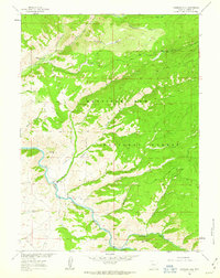 Download a high-resolution, GPS-compatible USGS topo map for Overlook Hill, WY (1963 edition)