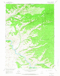 Download a high-resolution, GPS-compatible USGS topo map for Overlook Hill, WY (1967 edition)