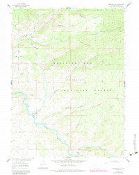 Download a high-resolution, GPS-compatible USGS topo map for Overlook Hill, WY (1984 edition)