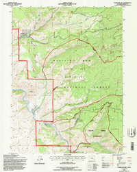 Download a high-resolution, GPS-compatible USGS topo map for Overlook Hill, WY (1996 edition)