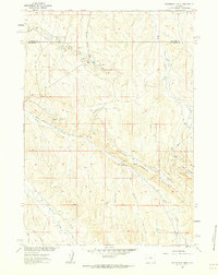 preview thumbnail of historical topo map of Hot Springs County, WY in 1960