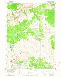 Download a high-resolution, GPS-compatible USGS topo map for Paradise Basin, WY (1966 edition)