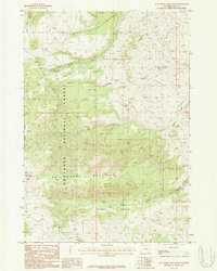 Download a high-resolution, GPS-compatible USGS topo map for Pat O Hara Mountain, WY (1987 edition)