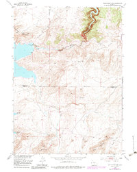 Download a high-resolution, GPS-compatible USGS topo map for Pathfinder Dam, WY (1983 edition)