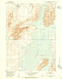Download a high-resolution, GPS-compatible USGS topo map for Pathfinder Reservoir NW, WY (1953 edition)