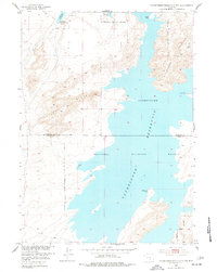Download a high-resolution, GPS-compatible USGS topo map for Pathfinder Reservoir NW, WY (1977 edition)