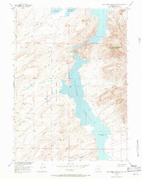 Download a high-resolution, GPS-compatible USGS topo map for Pathfinder Reservoir SW, WY (1971 edition)