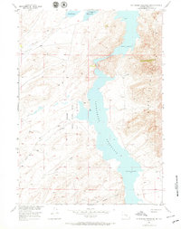 Download a high-resolution, GPS-compatible USGS topo map for Pathfinder Reservoir SW, WY (1971 edition)