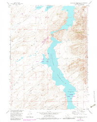 Download a high-resolution, GPS-compatible USGS topo map for Pathfinder Reservoir SW, WY (1983 edition)