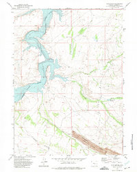 Download a high-resolution, GPS-compatible USGS topo map for Pats Bottom, WY (1975 edition)