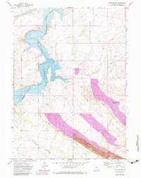 Download a high-resolution, GPS-compatible USGS topo map for Pats Bottom, WY (1983 edition)