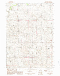 Download a high-resolution, GPS-compatible USGS topo map for Patsy Draw, WY (1984 edition)