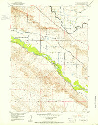 Download a high-resolution, GPS-compatible USGS topo map for Pavillion SE, WY (1953 edition)