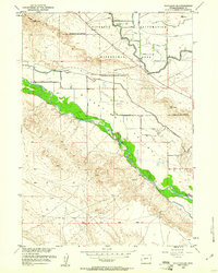 Download a high-resolution, GPS-compatible USGS topo map for Pavillion SE, WY (1961 edition)