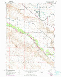 Download a high-resolution, GPS-compatible USGS topo map for Pavillion SE, WY (1979 edition)