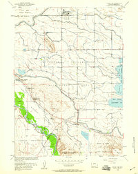 Download a high-resolution, GPS-compatible USGS topo map for Pavillion, WY (1959 edition)