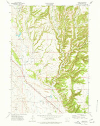Download a high-resolution, GPS-compatible USGS topo map for Pedro, WY (1977 edition)