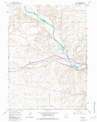 Download a high-resolution, GPS-compatible USGS topo map for Peru, WY (1981 edition)