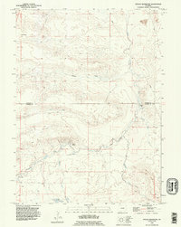 Download a high-resolution, GPS-compatible USGS topo map for Petsch Reservoir, WY (1995 edition)