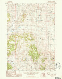 Download a high-resolution, GPS-compatible USGS topo map for Pfeiffer Hill, WY (1985 edition)