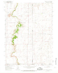 Download a high-resolution, GPS-compatible USGS topo map for Pine Bluffs SE, WY (1967 edition)