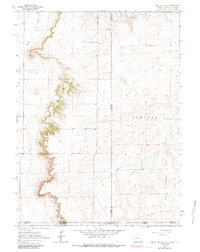Download a high-resolution, GPS-compatible USGS topo map for Pine Bluffs SE, WY (1984 edition)