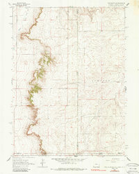 Download a high-resolution, GPS-compatible USGS topo map for Pine Bluffs SE, WY (1987 edition)