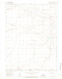 Download a high-resolution, GPS-compatible USGS topo map for Pine Bluffs SW, WY (1967 edition)