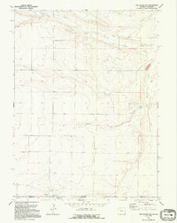 Download a high-resolution, GPS-compatible USGS topo map for Pine Bluffs SW, WY (1995 edition)