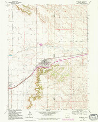 Download a high-resolution, GPS-compatible USGS topo map for Pine Bluffs, WY (1995 edition)
