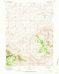 Download a high-resolution, GPS-compatible USGS topo map for Pine Hill, WY (1964 edition)