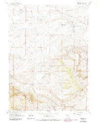 Download a high-resolution, GPS-compatible USGS topo map for Pine Hill, WY (1985 edition)