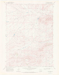 preview thumbnail of historical topo map of Albany County, WY in 1968