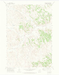 Download a high-resolution, GPS-compatible USGS topo map for Pitch Draw, WY (1974 edition)